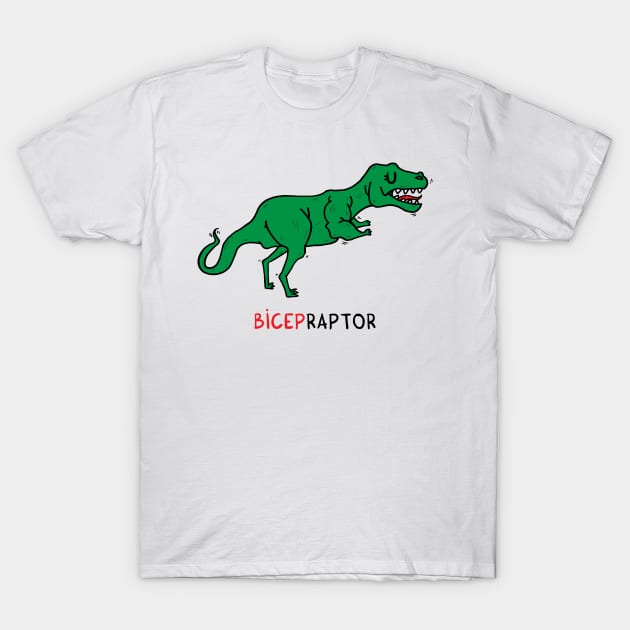 BICEPraptor T-Shirt by adrianserghie